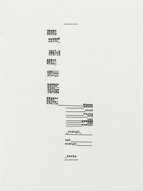Marianne Holm Hansen: Typing (not writing), 2011-2015 ©